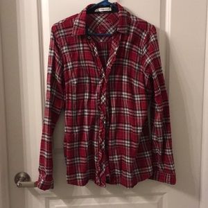 Maurice’s 0 plaid button up